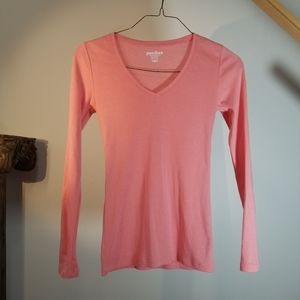 VGUC Pink Shirt Tee Long Sleeve XS Perfect